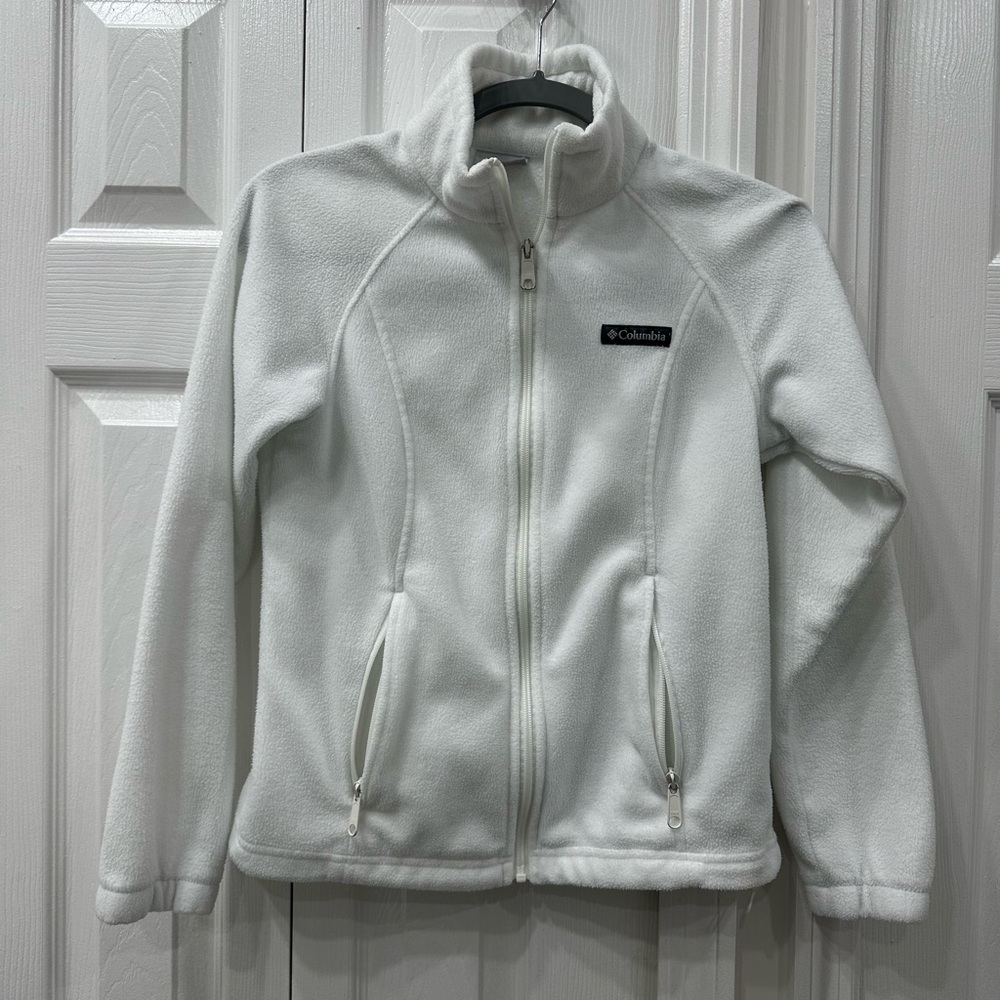 Columbia Women's Benton Springs Full Zip in color sea salt size XS petite